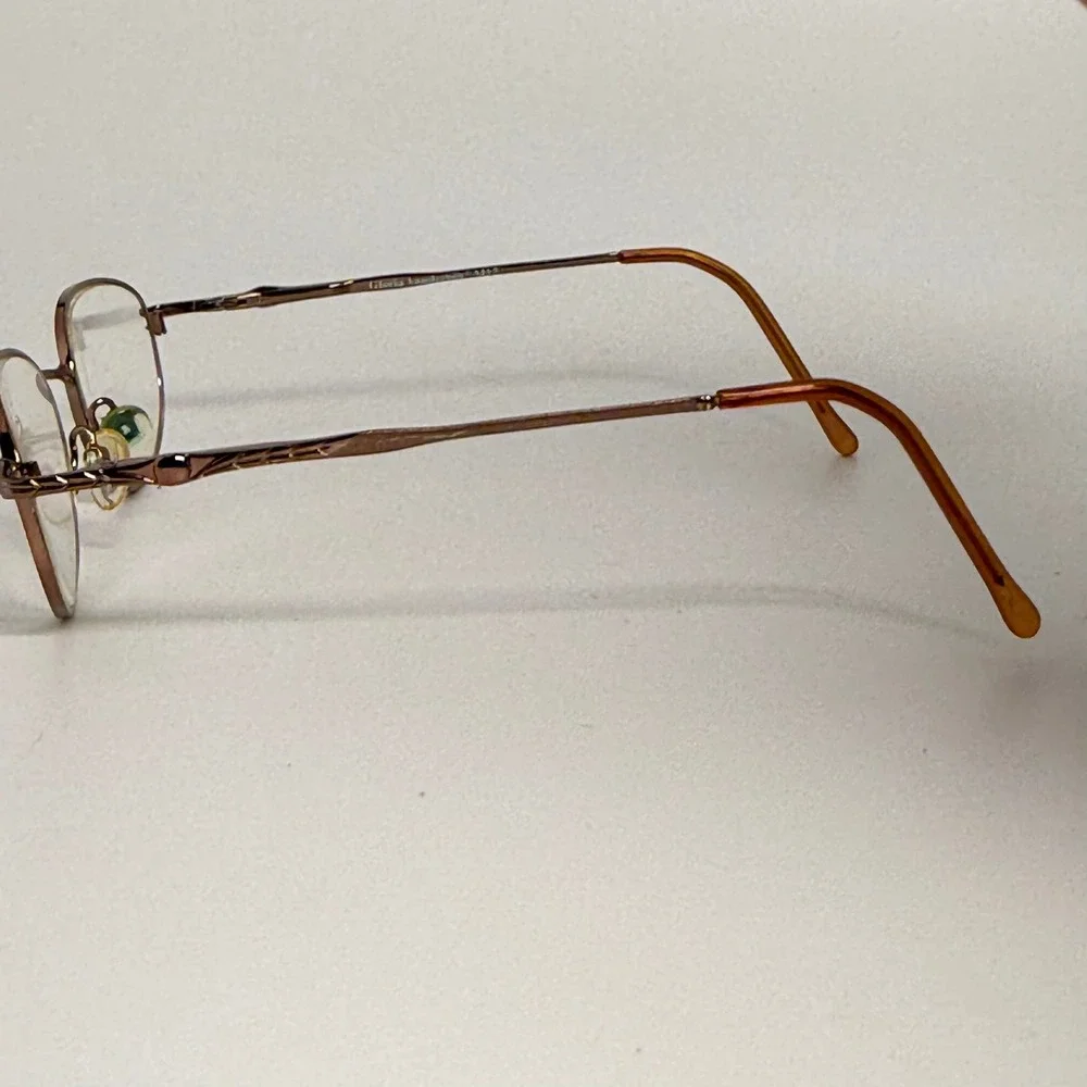 Gloria Vanderbilt M17 Eyeglass Frames Zyloware Oval  Bronze Metal 183 24073